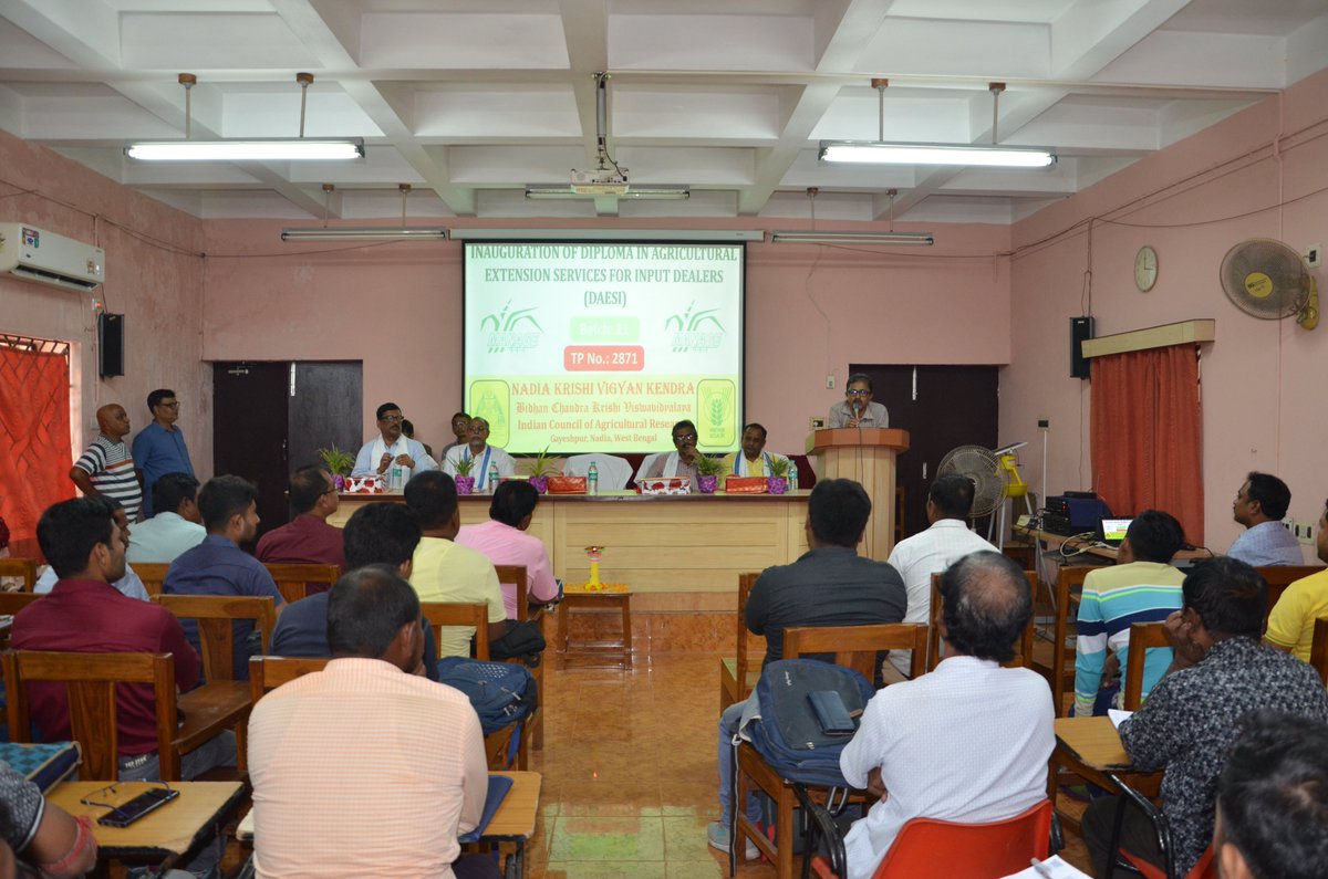nadiakvk's tweet photo. Inauguration of DAESI course of Batch-11 conducted @nadiakvk on 20.08.2024 #DAESI #SAMETI #ManageHyderabad @icarindia @AgriGoI @dare_goi @AtariKolkata https://t.co/djtyVccNFi