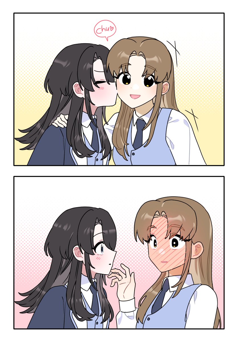 dotoram343's tweet photo. 普段は突っ込むタイプがいざ受けると恥ずかしがる百合が好き

#創作GL #創作百合 #OC #GL https://t.co/7bJV8tCK95