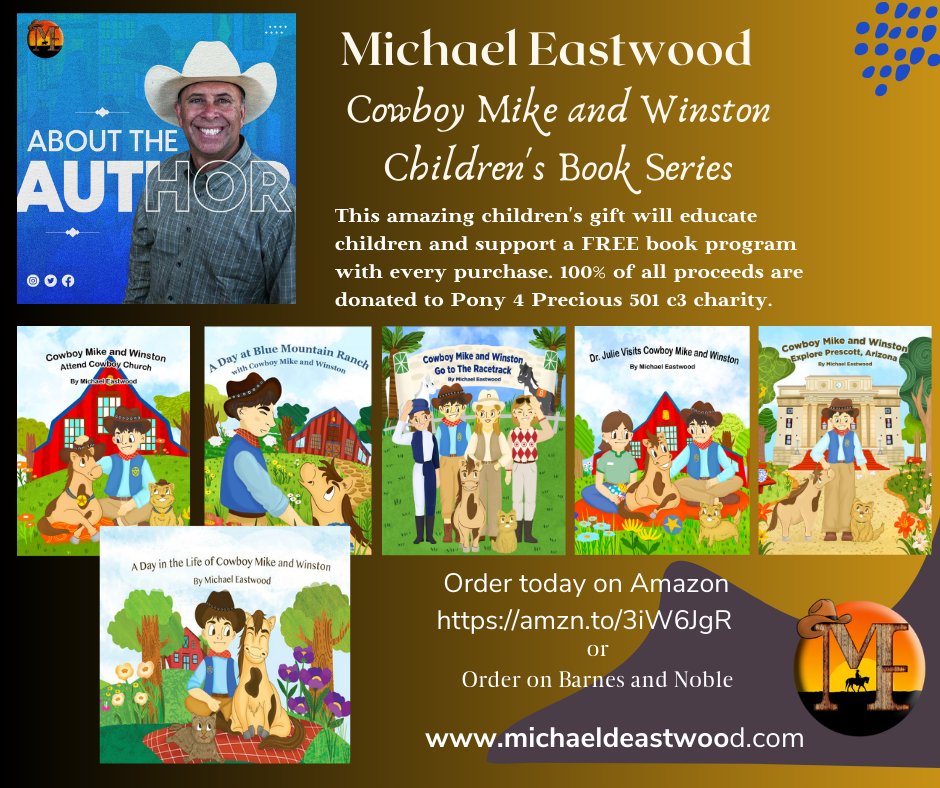 pony4precious's tweet photo. 🏜️ Adventure in the Old West! Delve into cowboy lifestyles and desert secrets with every captivating chapter of Cowboy Mike's tales! #AdventureSeekers #LearnThroughReading #Childrenbooks #Kidbooks #Book
Amazon https://t.co/uA29ktowKd  and Barnes and Noble. https://t.co/bE3QPyEVlT https://t.co/7txC57xIXG