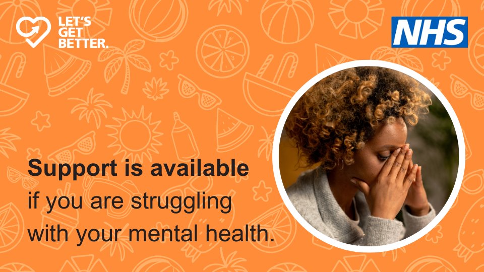 Whatever you might be going through, support services are available.

If you need help for a mental health crisis or emergency, get expert advice and assessment.

More info ➡️ letsgetbetter.co.uk/bank-holiday