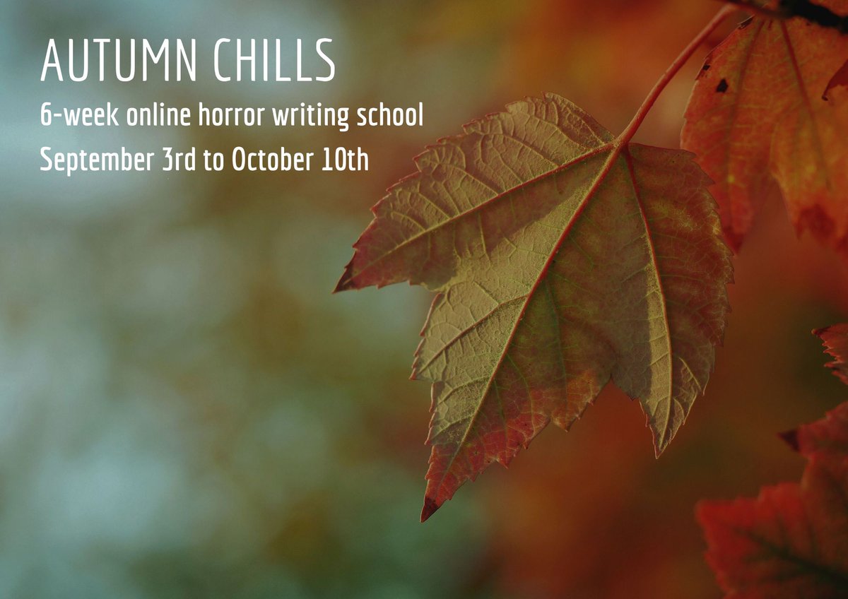 AlexDavis1981's tweet photo. Starting to feel a chill in the air here today - and there'll be plenty more chills to come with this six-week horror writing course! https://t.co/mJY1aXCmGN #horrorclass #horrorclasses #horrorworkshop #horrorworkshops https://t.co/yeSG0lL4YU