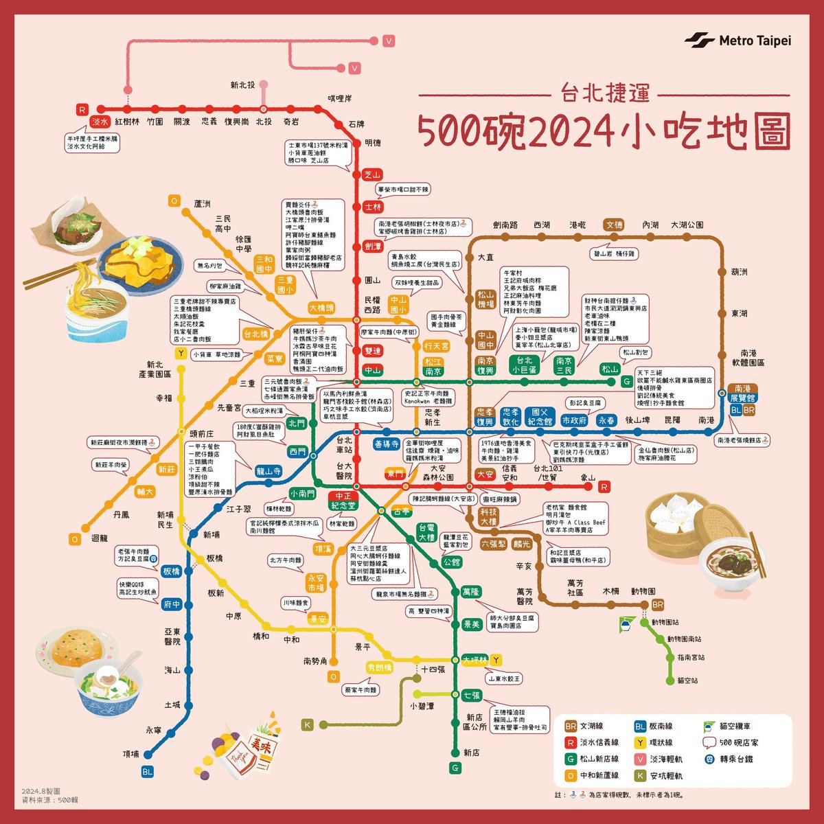 nanaintw's tweet photo. ลายแทงร้านอาหารตามแนวรถไฟฟ้าไต้หวัน🇹🇼

- ร้านอาหารทานเล่นกว่า 500 ร้าน
- ร้านอาหารสำหรับมุสลิม
- ร้าน Taipei Bib Gourmand ปี 2023
- ร้านกาแฟ

มีแผนที่อื่นๆอีกน้า ซากุระ วัด พิพิธภัณฑ์ เส้นทางจักรยาน ฯลฯ

👉https://t.co/yzW35QrmYM

จากเพจ FB:台北捷運 Metro Taipei #รีวิวไต้หวัน https://t.co/bZRogOWboA