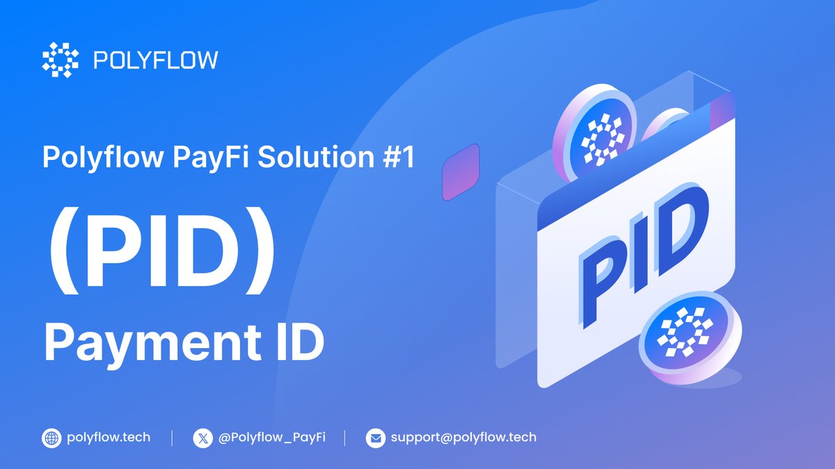 Polyflow_PayFi's tweet image. 🧵 Polyflow PayFi Solution #1 - Payment ID (PID)
1/ 🔐What is PID?
PID is a decentralized ID that combines privacy-protected KYC info with AML compliance. It's essential for secure, compliant participation in future DeFi activities across multiple blockchains. 🌐
#Polyflow…