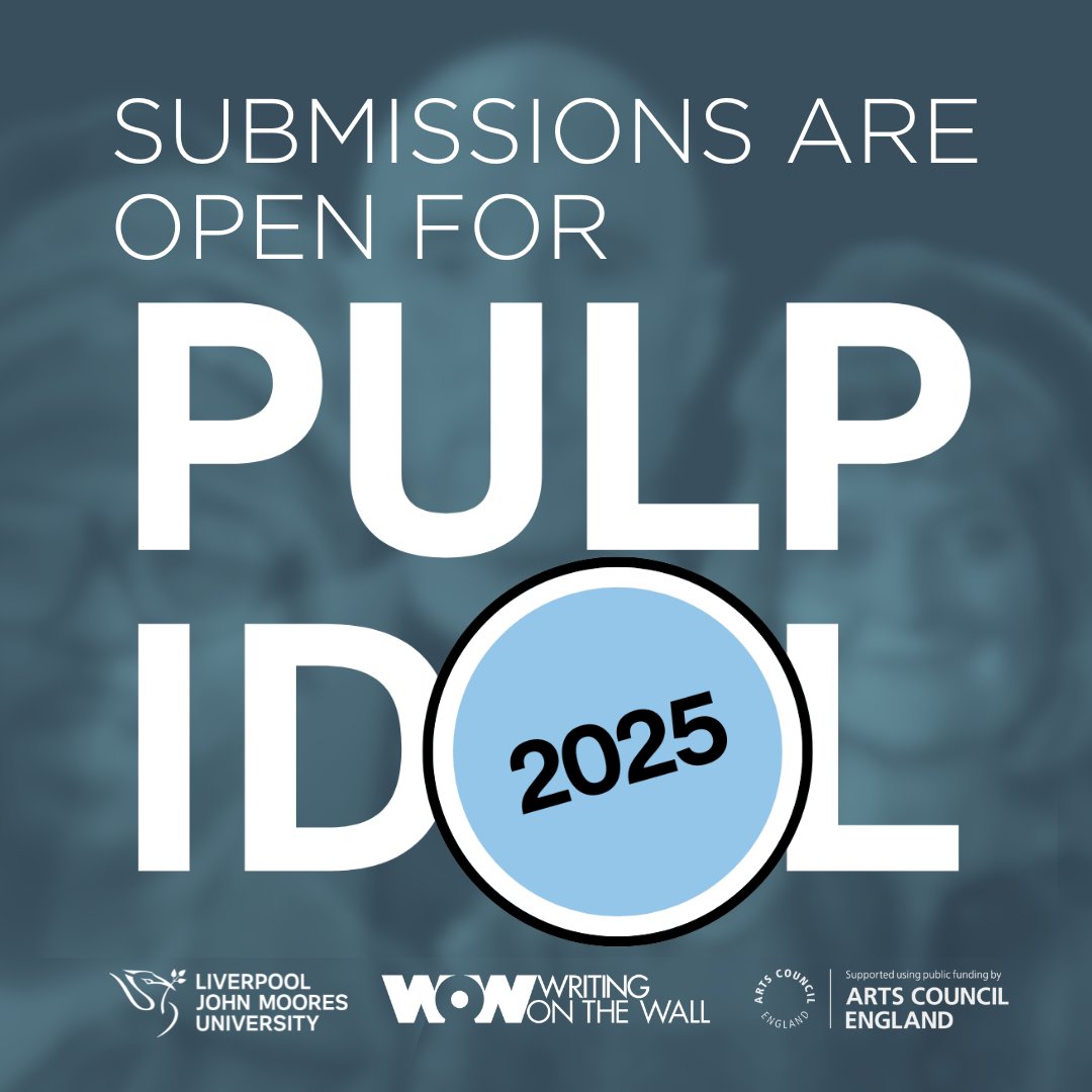 📢 Pulp Idol 2025 Submissions are OPEN! 

🖊️Liverpool’s longest-running novel competition is back. 

🏆Submit your first chapter for a shot at being read by top UK literary agents, publishers, &amp; writers.

⏰ Deadline: 18 Oct 2024.

Apply👉 tinyurl.com/3nyrn9be