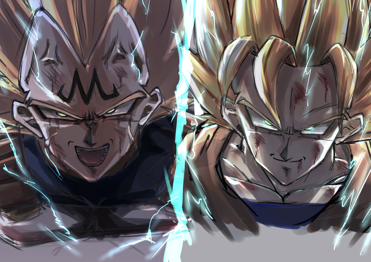 bl42qv's tweet photo. 魔人ベジータＶＳ孫悟空スーパーサイヤ人2
この戦い神
#ドラゴンボール #dragonball #ドラゴンボール超 #孫悟空 #ベジータ #ドラゴンボールz #ドッカンバトル #鳥山明 #かめはめ波 #dragonballz #サイヤ人 #スーパーサイヤ人 #イラスト #asoko #dragon #お絵描き初心者 #art #illust   #イラスト初心者 https://t.co/rdwXv9jkVt