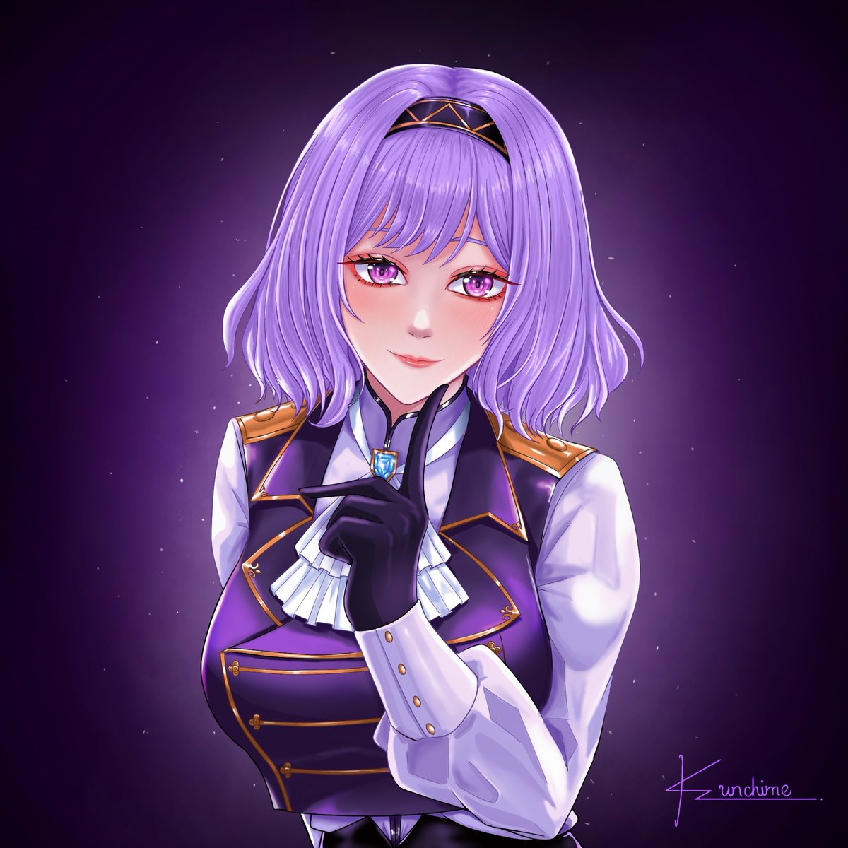 KanchimeS's tweet photo. Violet Whitetenson (ไวโอเล็ต ไวท์เทนสัน) https://t.co/x0mzbfWy6M