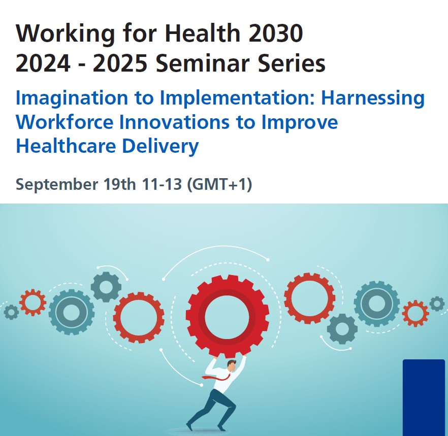 NHS European Office (@nhsconfed_eu) on Twitter photo The <a href="/WHO/">World Health Organization (WHO)</a> & <a href="/NHSEngland/">NHS England</a> will present the second in their seminar series "Working for Health 2030" on 19 September. The seminar will examine innovation in healthcare and discuss ideas to improve health services through the role of the healthcare workforce bit.ly/3SyfiwY The <a href="/WHO/">World Health Organization (WHO)</a> & <a href="/NHSEngland/">NHS England</a> will present the second in their seminar series "Working for Health 2030" on 19 September. The seminar will examine innovation in healthcare and discuss ideas to improve health services through the role of the healthcare workforce bit.ly/3SyfiwY