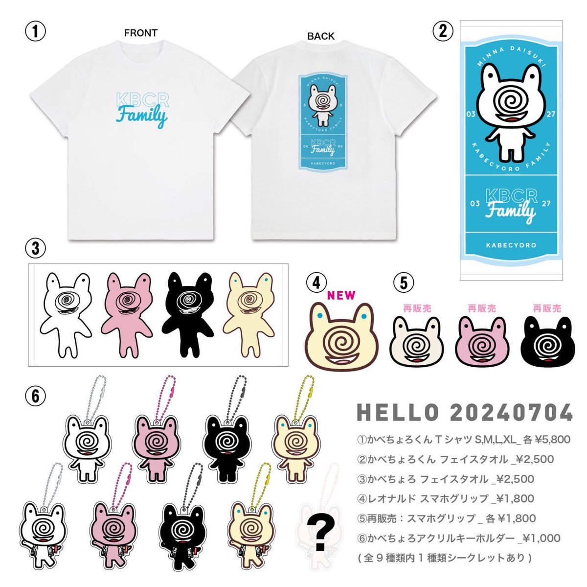 お知らせ】 #岩岡徹 作のキャラクター #かべちょろ 「HELLO 20240704