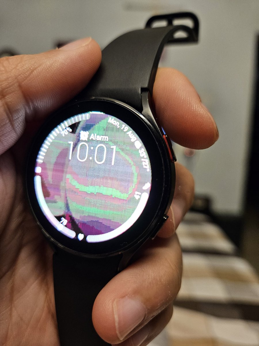 advaksgrover's tweet photo. What is up with #GalaxyWatch4. After a swim (in 5 ft water) which this watch is supposed to be capable of and after enabling swim mode (with water lock on) and after the swim ejecting the water and cleaning the watch. The watch has stopped working @SamsungMobile @SamsungIndia https://t.co/MW1lYaua1a