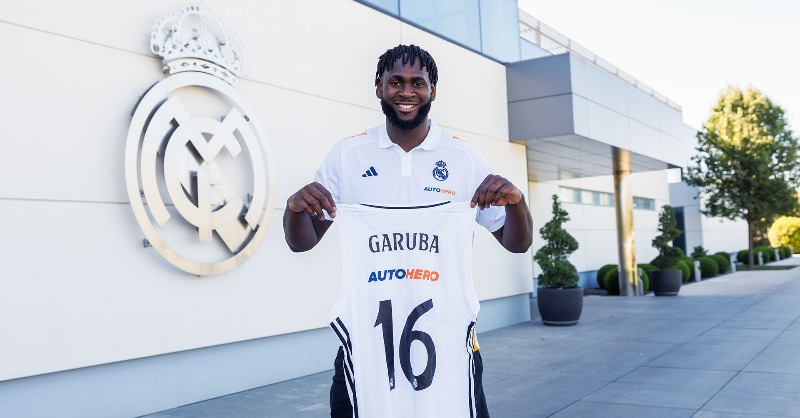 RMBaloncesto's tweet photo. Comunicado Oficial: Garuba.  
#RMBaloncesto
