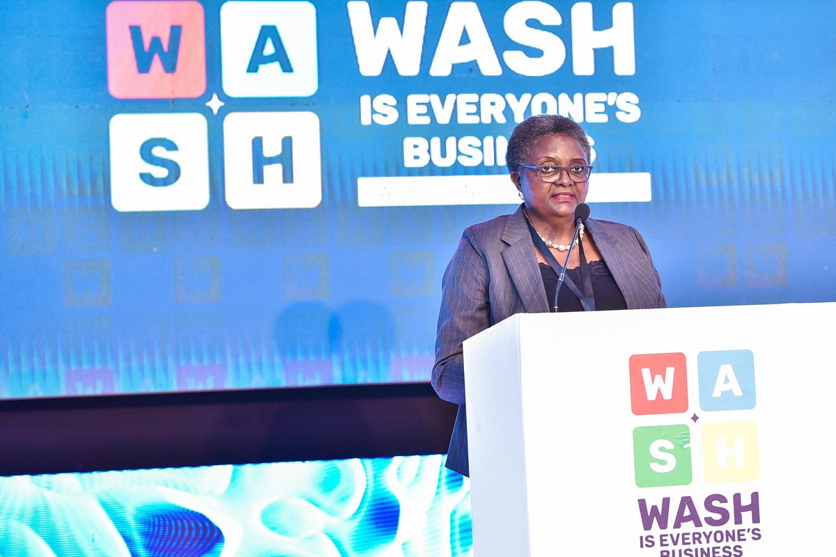 MAbubanks's tweet photo. I am pleased to welcome you to the launch of the “WASH is Everyone’s Business Campaign” on behalf of WaterAid Uganda.
~Joyce Mpalanyi Magala
Country Director, @WaterAidUganda
#everyonebusiness
#WASHAwayInqualities https://t.co/Jhyu15A2Ps
