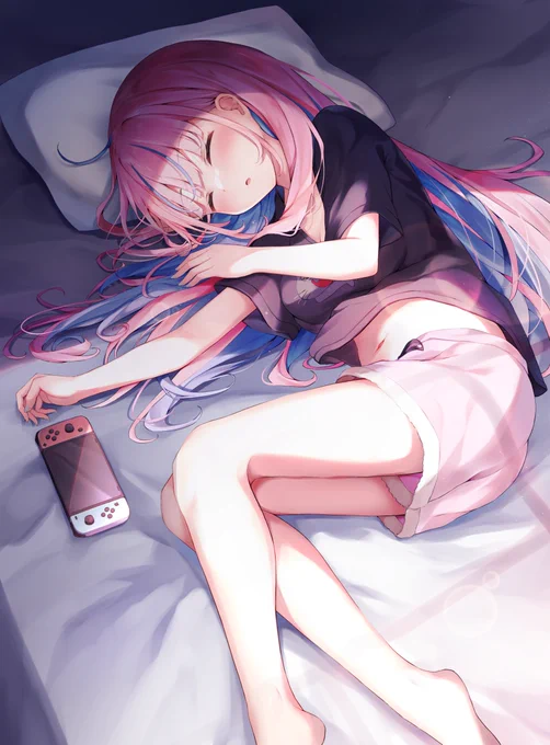 昔描いたお気に入りの一枚すやすやあくたん 