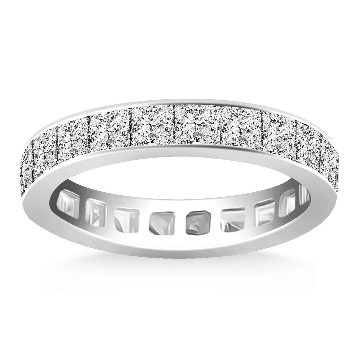 delphimetalsng's tweet image. 14k White Gold Eternity Ring with Channel Set Princess Cut Diamonds-rxd76605y28bt 
This classic ring design features sparkling princess cut diamonds that are channel set on a shimmering 14k white gold band.
Ring Information
Width 2.8 mm
Available Sizes 4 - 8
Metal  14K ...