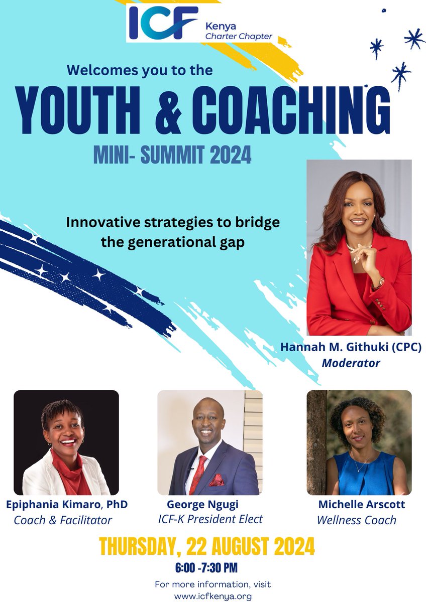 Looking forward to a dynamic panel discussion on 'Innovative Strategies for Coaching Across Generations.' 
🌍✨
The focus is bridging the generational gap, driving connection, understanding, and growth in our diverse world.