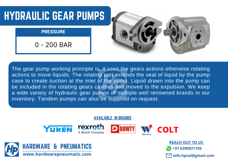 PneumaticsIndia's tweet photo. Product Offering:

Category: Hydraulic Pumps

Product: Hydraulic Gear Pumps

Capacity: 1.2 upto 100LPM

Available in tandem variants as well

#Hydraulics #hydraulicgearpump #gearpump #hydraulicpump #highpressure #pressure #pump #kolkata https://t.co/HnrLpmYuBk