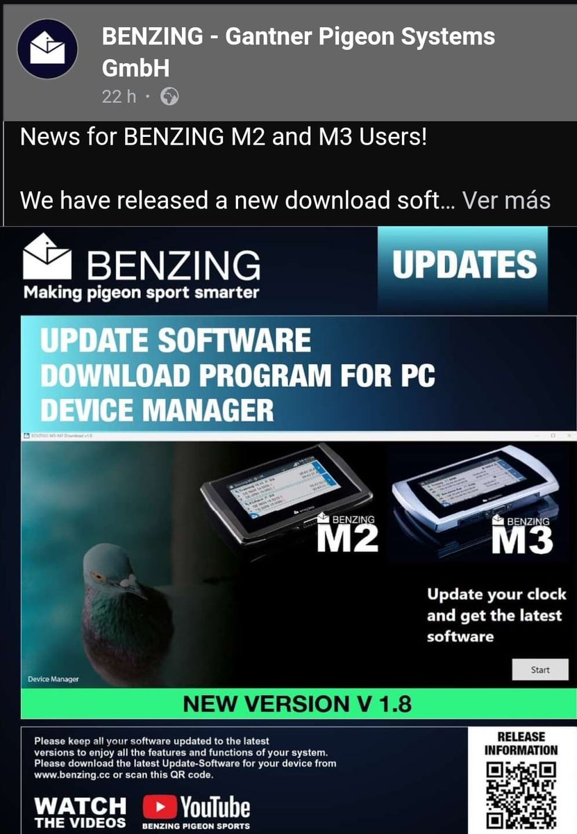 RealFedeColomb's tweet photo. Actualización de software para los relojes M2 y M3, nueva versión v 1.8
#benzing #RFCE https://t.co/uwGk9NcLU9