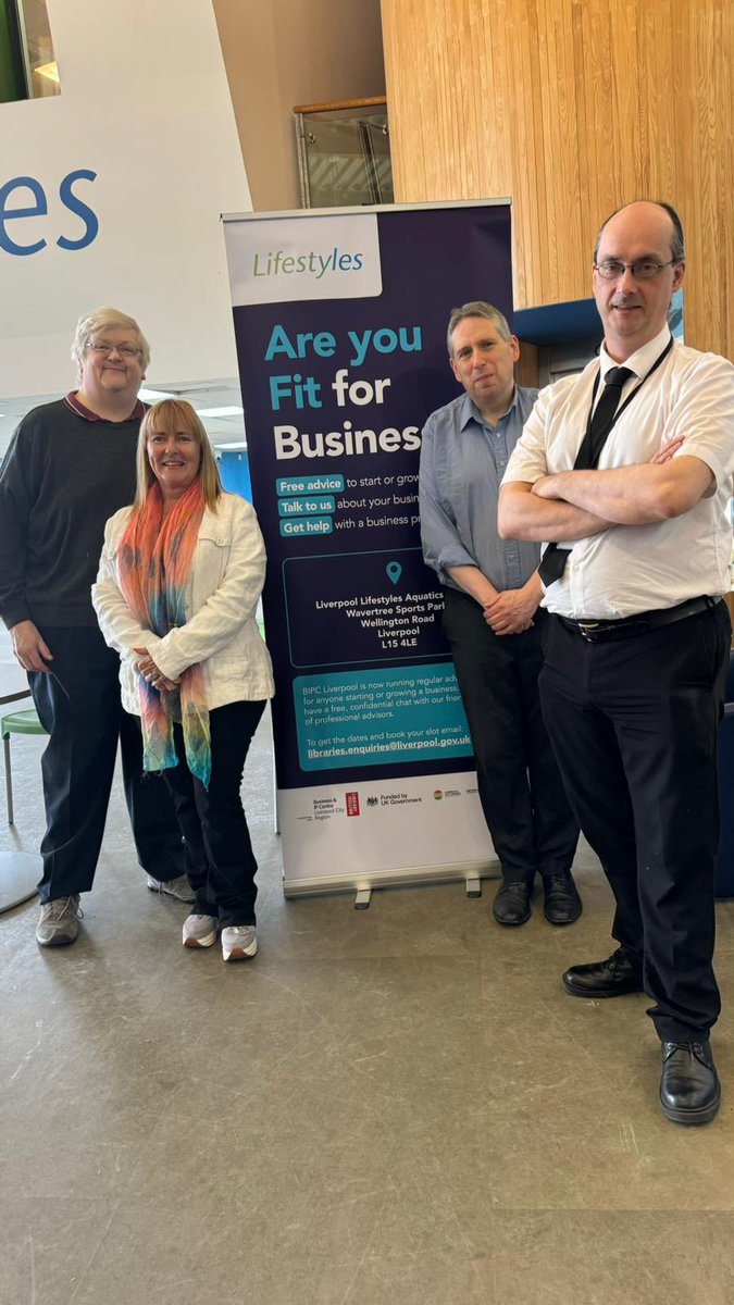 geraldine445's tweet photo. @BIPCLiverpool Our Fit for Business Clinic is open today at the Liverpool Aquatic Centre in Wavertree until 12 noon. All welcome for free, impartial advice @LoveWavertree https://t.co/ervGNJ5XRc
