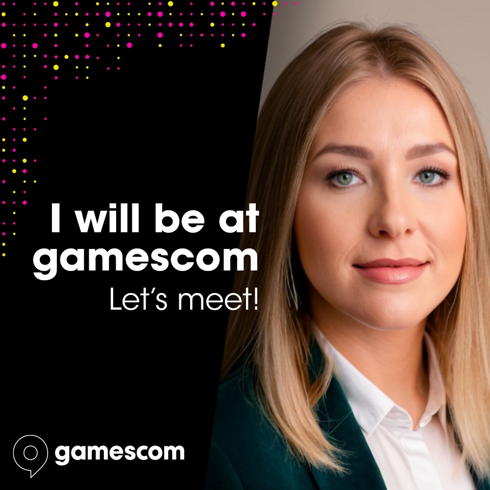 IWConnect's tweet photo. Anna Dedowets from our team is heading to #gamescom! She'll be exploring gaming trends & connecting with the community. Going too? Reach out for a meet-up! #NetworkingInGaming https://t.co/6q9DskVHuY