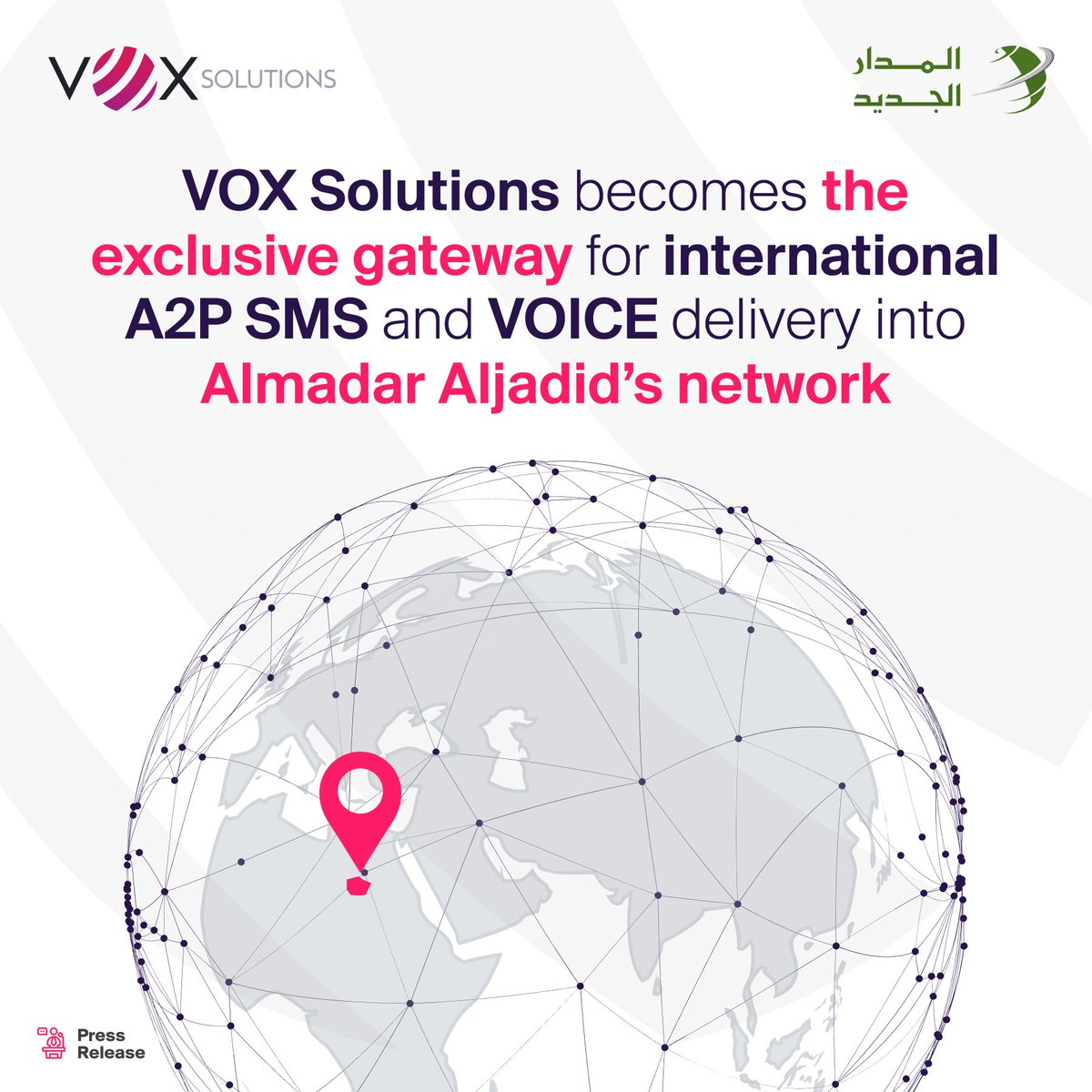 Almadar Aljadid, the first mobile network in Libya, has signed an exclusive interworking agreement with Vox Solutions.

Check our press release 👉 voxsolutions.co/vox-solutions-…