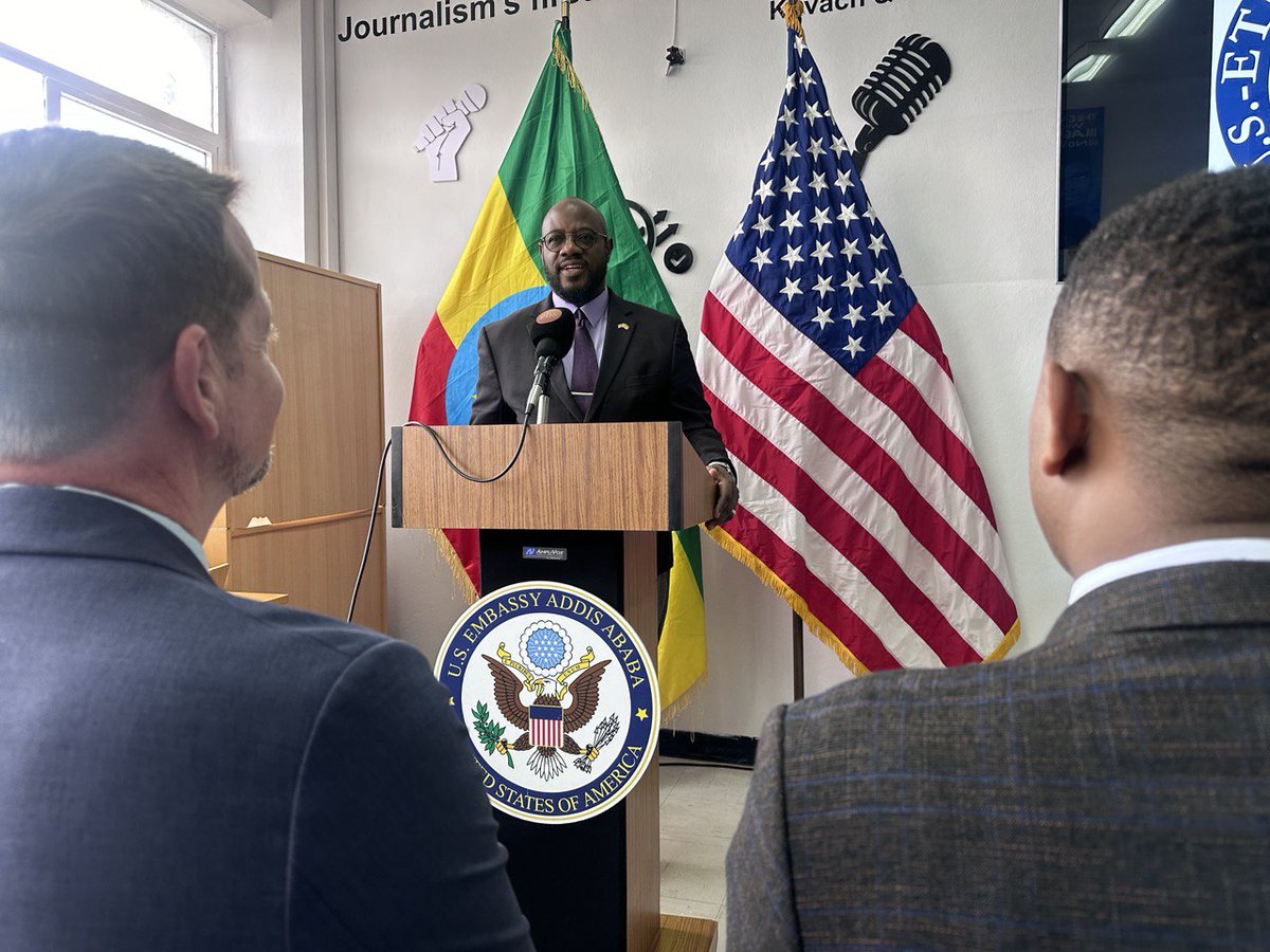 Congratulations to Addis Ababa University's School of Journalism and Communication and the <a href="/USEmbassyAddis/">U.S. Embassy Addis</a>  Embassy on the inauguration of the new Media Technology Center. Proud to support this step forward in Ethiopia's media education. #MediaDevelopment #AAU