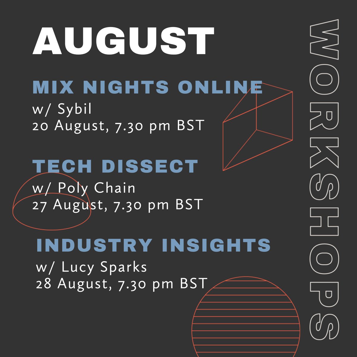 Saffron (@saffronrecords) on Twitter photo Sybil kicks off our August workshop schedule this eve
Tonight: An intro to ambient DJing 🍃
27 AUG: Sound fx & sample blending 🎛
w/ @044Poly
28 AUG: An intro to PR for independent artists
w/ <a href="/infectiouspr/">Infectious PR</a> 's Lucy Sparks
sign up here > tinyurl.com/yuujj3w4 Sybil kicks off our August workshop schedule this eve
Tonight: An intro to ambient DJing 🍃
27 AUG: Sound fx & sample blending 🎛
w/ @044Poly
28 AUG: An intro to PR for independent artists
w/ <a href="/infectiouspr/">Infectious PR</a> 's Lucy Sparks
sign up here > tinyurl.com/yuujj3w4