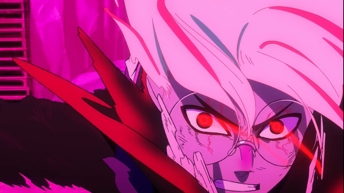 itsweebcentral's tweet photo. The final part of this cut with occult-kun appearing with red eye trails and camera zooming in into his right eye is just so addictive to watch and screenshot.

My guess is that it's Hisashi Mori here, channeling that Mori × Kanada style energy.
#Dandadan https://t.co/naFz3rDtFO