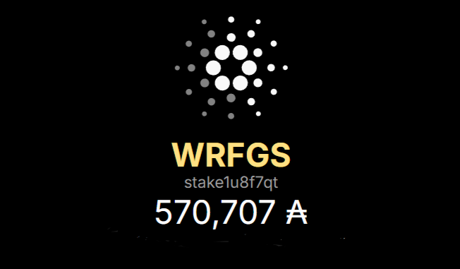 We asked, and the <a href="/Cardano/">Cardano Community</a> community delivered!🥳
[WRFGS] is almost at 5.7M Ada, with the second biggest delegation of 570k. 💙

Thank you for the amazing support, we are in this together - for a great cause!💪🙌

#BlockchainForGood