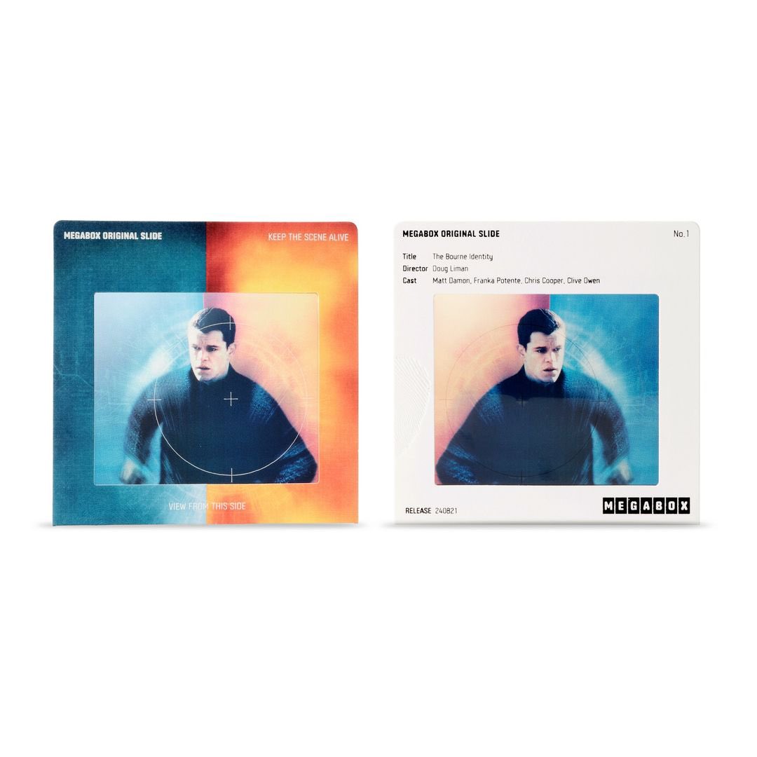 🎬 <본 아이덴티티> 재개봉 1주차 특전 📽️🎞️ ➰ 메가박스 오리지널 슬라이드 증정 이벤트 📷 🗓️ 진행 기간 : 8/21(수)~소진 시 📍 증정...