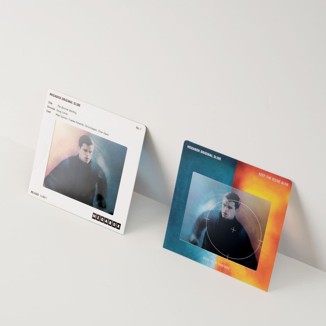 🎬 <본 아이덴티티> 재개봉 1주차 특전 📽️🎞️ ➰ 메가박스 오리지널 슬라이드 증정 이벤트 📷 🗓️ 진행 기간 : 8/21(수)~소진 시 📍 증정...