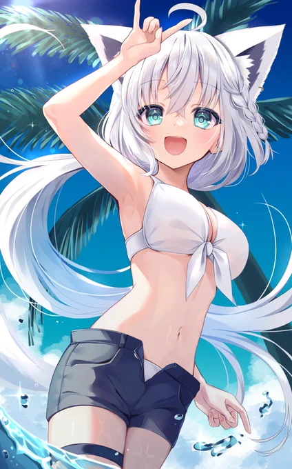 こんこんサマー #絵フブキ 