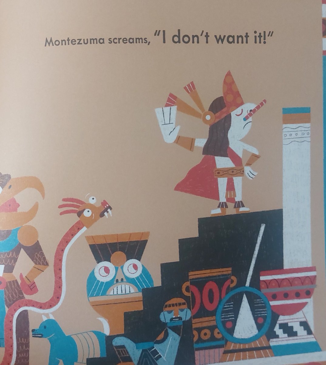 PaulWat5's tweet photo. #PicturebookJoy
Montezuma's Tantrum tells the tale of an angry Aztec. Fantastic illustrations! https://t.co/xaL7RahQV8
