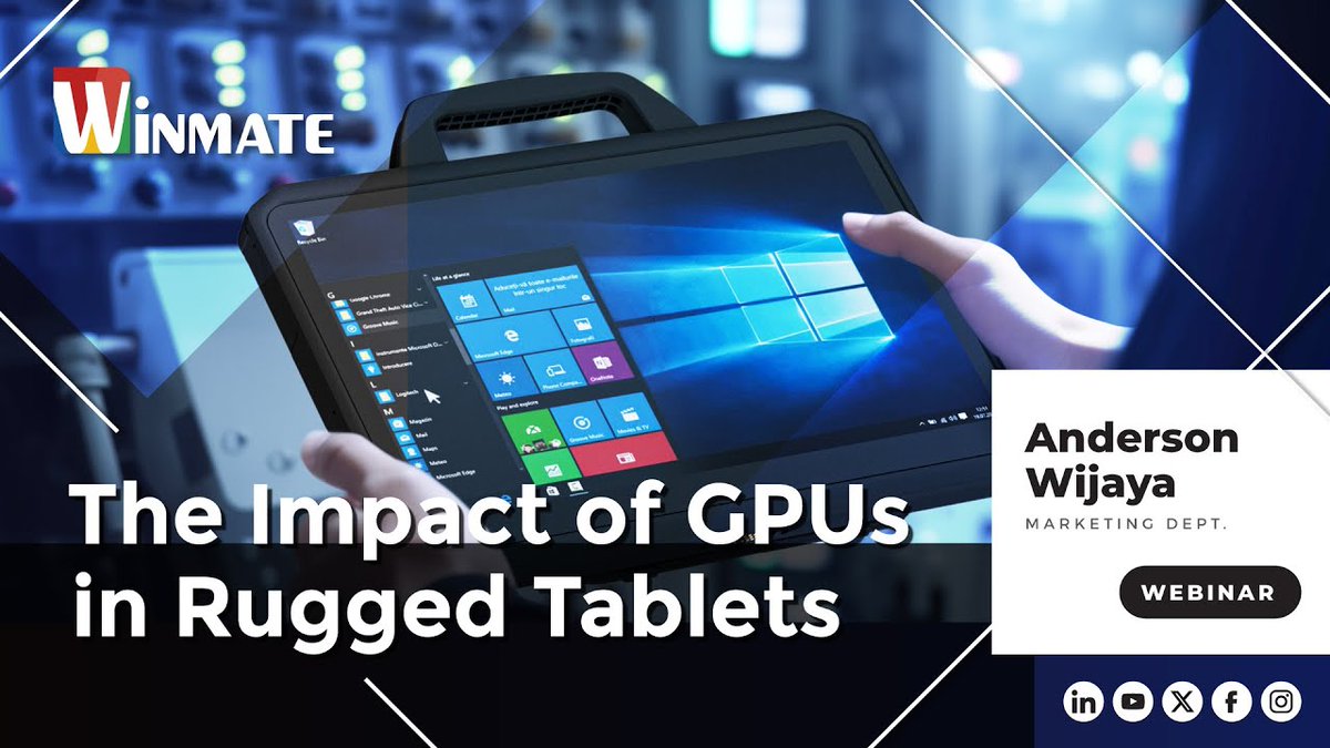 The Impact of GPUs in Rugged Tablets
winmate.com/NewsAndEvents/…

#RuggedTablets #Winmate