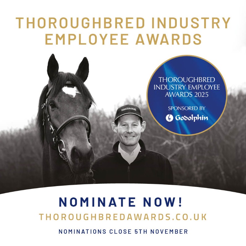 RacingPost's tweet photo. Nominations are now OPEN for the 2025 Thoroughbred Industry Employee Awards! 🙌

The awards shine a spotlight on hard-working and passionate employees who provide the best possible care to our horses and people 👏

Nominate NOW! 👇