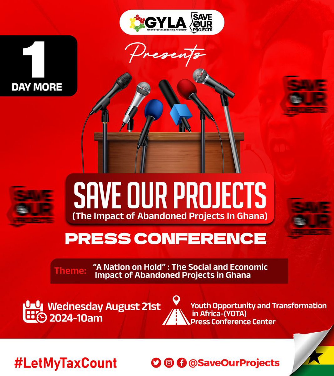 It’s time to demand accountability. We must ensure that public funds serve the people and not become relics of waste. Tomorrow, we stand united for a better Ghana.
#SaveOurProjects #LetMyTaxCounts
@Occupy_gh <a href="/Adom1063fm/">Adom1063fm</a> <a href="/NPP_GH/">New Patriotic Party</a> <a href="/OfficialNDCGh/">National Democratic Congress</a> <a href="/JoyNewsOnTV/">JoyNews</a> <a href="/Channel1TVGHA/">ChannelOne TV</a>