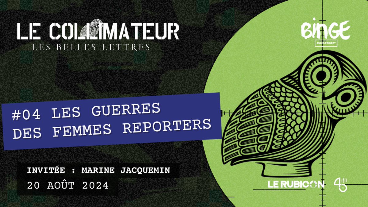 Pour ce quatrième épisode en partenariat avec <a href="/BellesLettresEd/">Éditions Les Belles Lettres</a>, le Collimateur se tourne vers des témoins particuliers des guerres du XXe siècle : les femmes reporters, depuis leur émergence lors de la guerre du Vietnam jusqu'aux évolutions actuelles de la profession, autour des