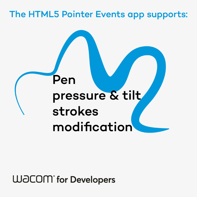 Wacomdevelopers's tweet photo. With HTML5 Pointer Events, you can develop an app that is compatible with numerous popular browsers, detecting pen ink, mouse, and touch data using a single unified API. Learn more about its benefits here: