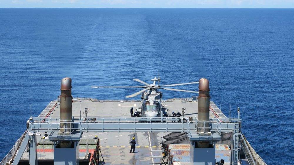 Navy Lookout (@navylookout) on Twitter photo Littoral Response Group (South) deployed in the Pacific region - <a href="/RFALymeBay/">RFA LYME BAY</a> and <a href="/RFAArgus/">RFA Argus</a> conduct Procedural Flying Training with RN Merlins from <a href="/845NAS/">845 Naval Air Squadron</a> Littoral Response Group (South) deployed in the Pacific region - <a href="/RFALymeBay/">RFA LYME BAY</a> and <a href="/RFAArgus/">RFA Argus</a> conduct Procedural Flying Training with RN Merlins from <a href="/845NAS/">845 Naval Air Squadron</a>