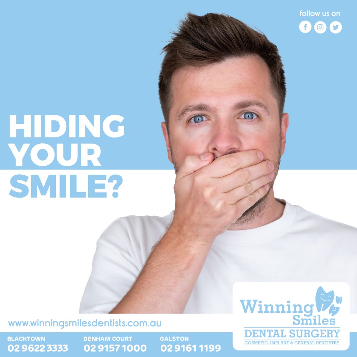 WinningsSmiles's tweet image. Don't let chipped or cracked teeth hold you back from a confident smile. Winning Smiles Dentists provides expert cosmetic dentistry services to restore your smile's natural beauty and functionality. 

#Cosmeticdentistry #Chippedteeth #Crackedteeth #Galston #Blacktown #Denhamcourt