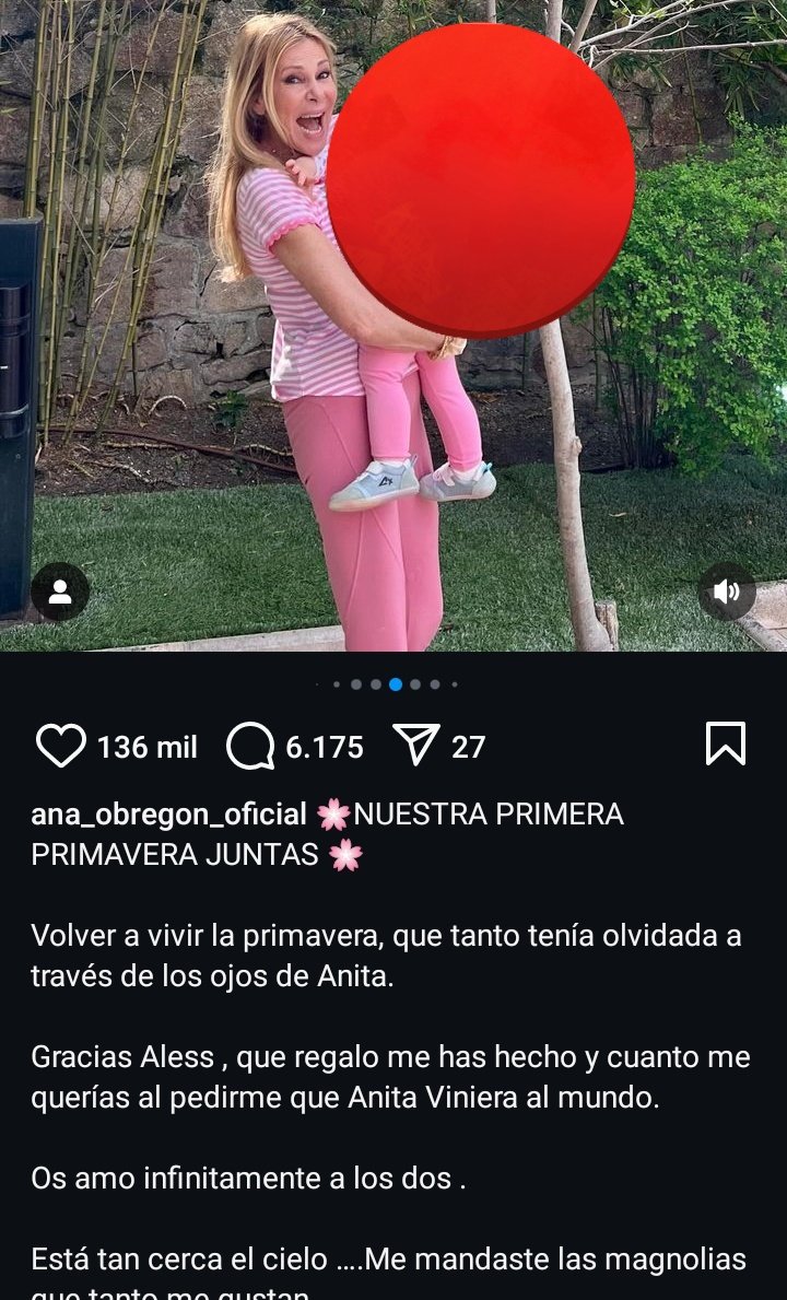 MellamanSiL's tweet photo. Estos días me habéis enviado y etiquetado en imágenes que se han viralizado de Ana Obregón y la sobreexposicion que continua haciendo de su hija-nieta.

Entrar a sus redes es ver cómo en la mayoría de publicaciones sale la niña. Ha ocurrido esto desde que salió del hospital en + https://t.co/IDLhfBvnAC