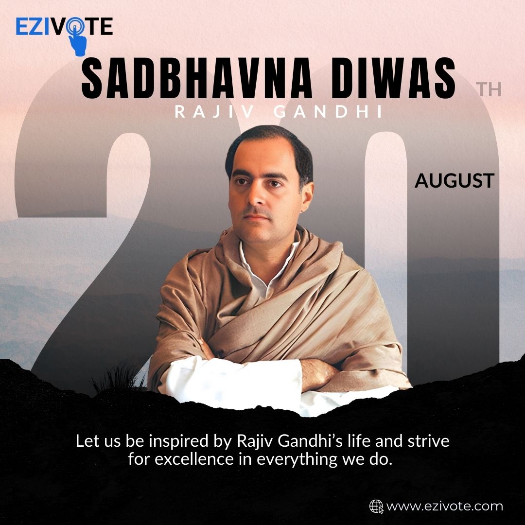 EzivotePlay's tweet image. Download Now: play.google.com/store/apps/det…

On Sadbhavna Diwas, let’s pledge to promote peace, harmony, and goodwill among all communities. Together, we can build a nation of unity and understanding with Ezivote.

#ezivote #SadbhawnaDiwas #PeaceAndHarmony #UnityInDiversity
