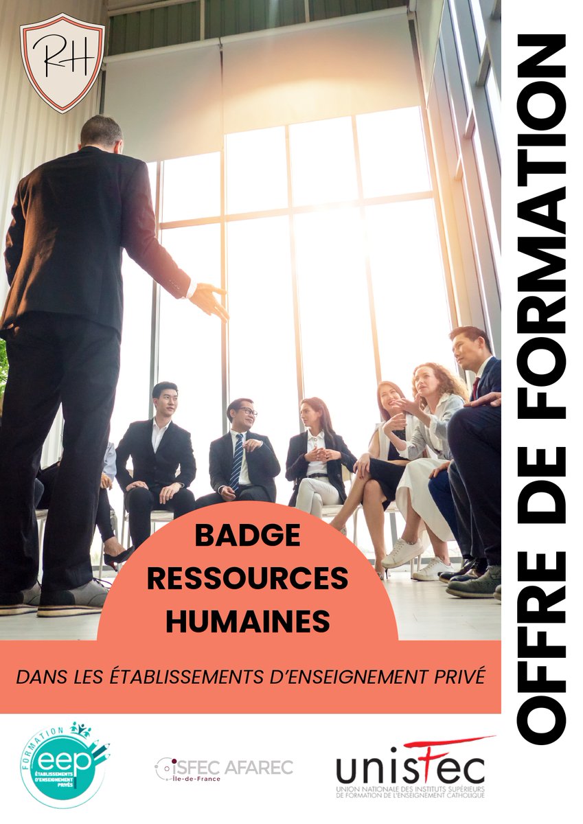 ISFEC_AFAREC's tweet image. Badge Ressources Humaines (RH) | NOUVELLE FORMATION CERTIFIANTE - inscrivez-vous dès maintenant !

Retrouvez toutes les informations sur le site de l&apos;
@ISFEC_AFAREC : urlr.me/cH5ZD 

#isfec #badge #rh #ressourceshumaines  #personnelsdedroitprive #formationdiplomante