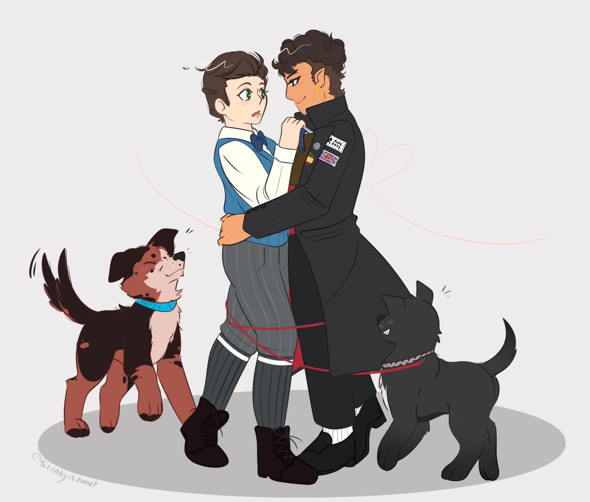 slinkyishawt's tweet photo. Raffy and Luna are their #1 shippers actually
#DeadBoyDetectives #DogsforDBD https://t.co/TmOSv5qDUA