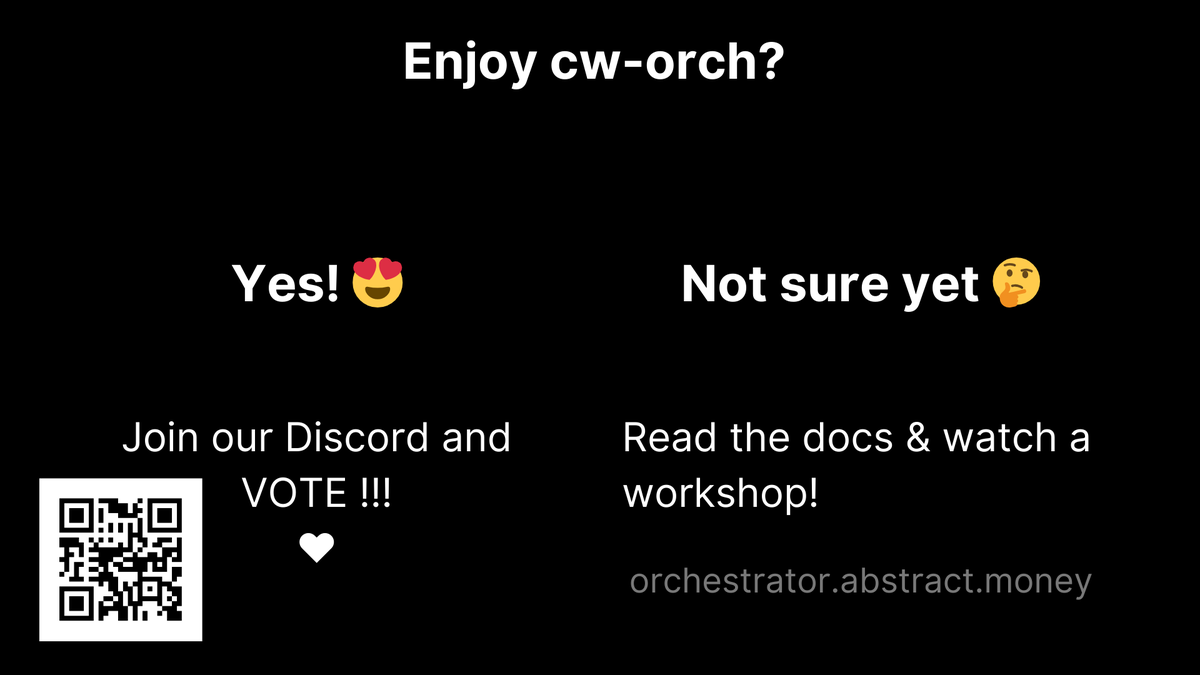 AbstractSDK's tweet photo. Do you like what we're up to? Join our Discord and vote to support our efforts!
https://t.co/1ef0MejIGg https://t.co/zapvQPsUYH