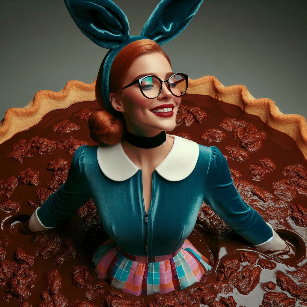 DatsAzzyVebbins's tweet photo. Tonight's performance at @VelvetRabbitInc NYC's gonna be a #DecadentDessertDeuxsday. It's #NationalChocolatePecanPieNight & #NationalRadioNight! Amazin' aural atmosphere for our #EarlyBirdSpecial as well as #MainCourseChoreography. I'm cravin' chocolate puddin' some-din' fierce. https://t.co/yHEs7wSZV9