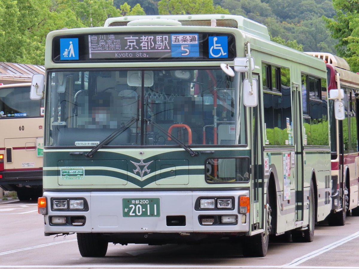 2024年8月20日 京都市バス・京都バス 国際会館駅前 ＃京都市バス