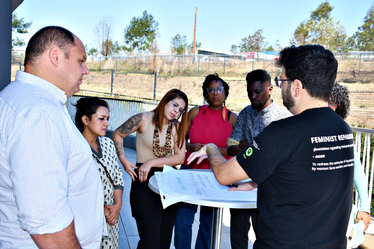 OxfamSA's tweet photo. We are refining strategy, approach, and tactics for a lasting impact at the Global Learning Exchange!
#StrategicRefinement #Oxfam #GlobalLearningExchange
@merle_rutz @Oxfam_DE @OxfamBrasil #assalariadoscontar #FarmersNetworkSouthAfrica #WomenOnFarmsProject https://t.co/fnarbotM80