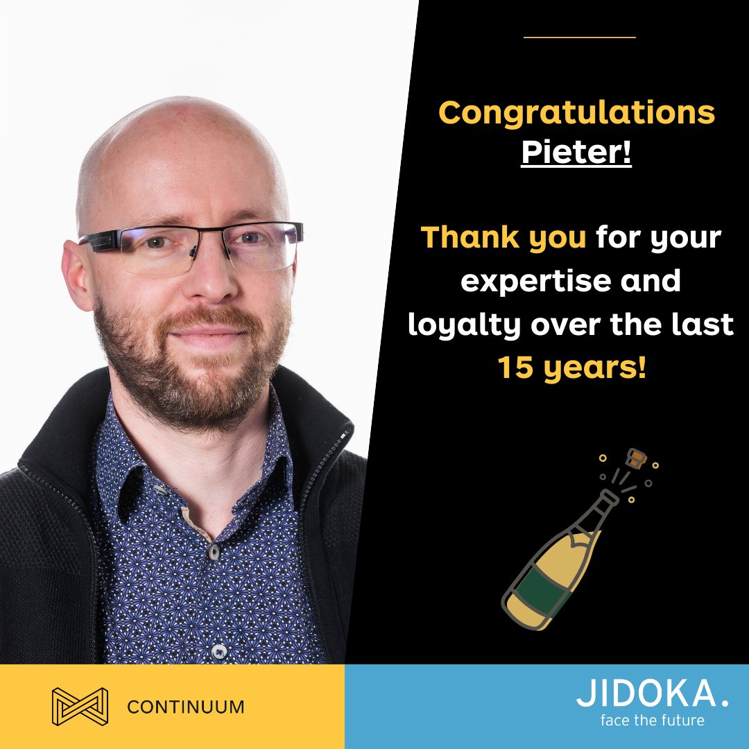 continuumbe's tweet image. 🎉 Congratulations to Pieter Van Nuffel for 15 Years with Us! 🎉

We are thrilled to celebrate Pieter&apos;s milestone, 15 years of bringing positive energy to every project he touches. Thank you, Pieter, for being such a vital part of our success over the years.🥂👏