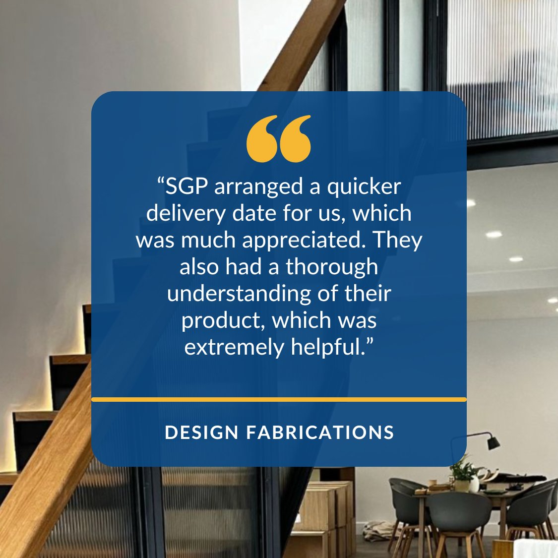 We meet tight project deadlines without compromising quality 🙌 

Our team ensures thorough initial conversations to understand your project needs.

Learn how we supported Design Fabrications with fast lead times👇
tinyurl.com/4hfwfwbm