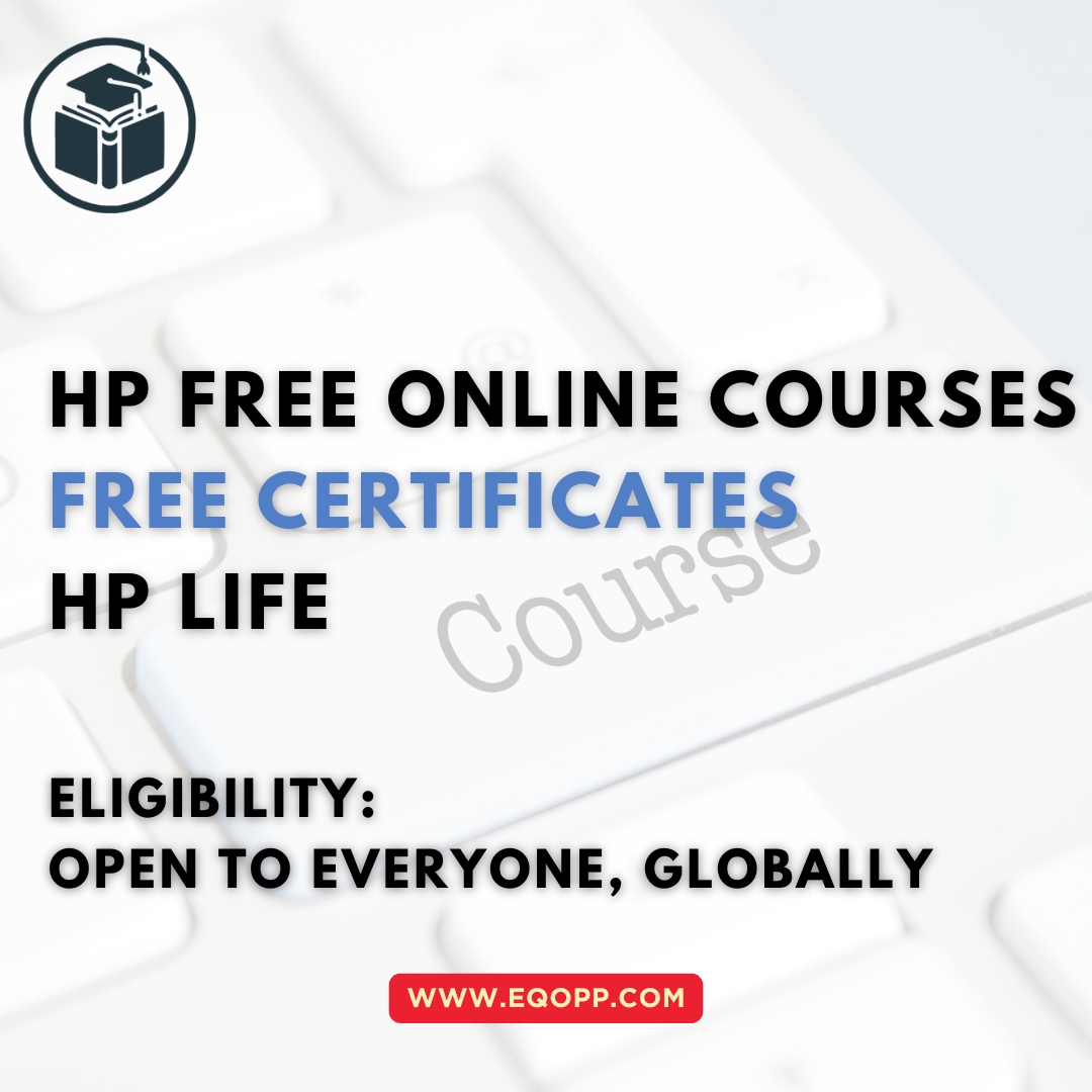 eqoppofficial's tweet photo. HP Free Online Courses with Free Certificates 2024 | HP LIFE
Link: https://t.co/kPVYV216sR

Provider: HP LIFE (Learning Initiative For Entrepreneurs)

Platform: Online

Course Duration: Self-paced (vary by course)

Certification: Free certificates upon course completion https://t.co/Gjldl21Hbh