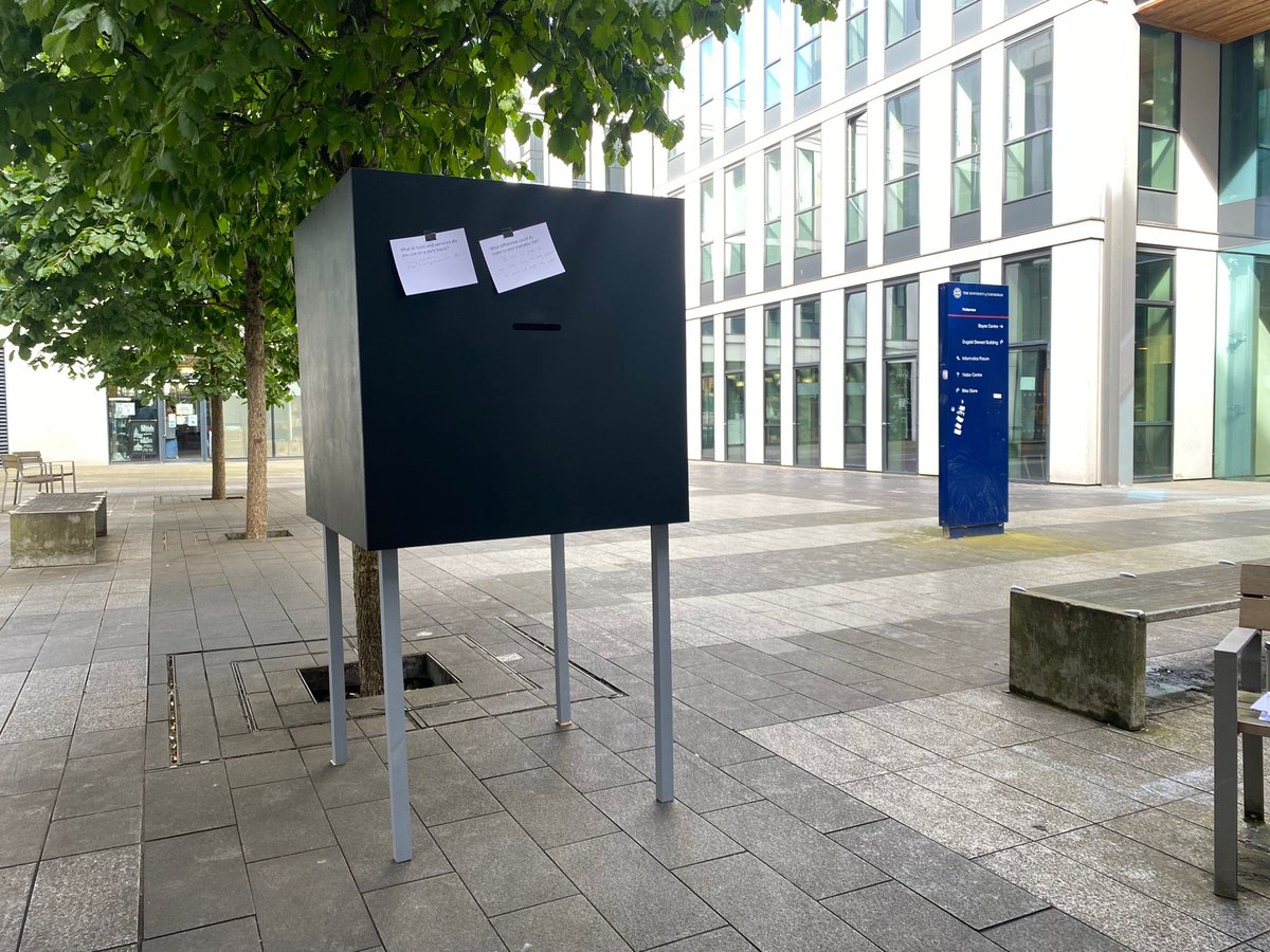InspaceEd's tweet photo. We are delighted to launch @DesignInf AI for the Street…on the Street Pop-up around the corner from @InspaceG

If you're in the area, why not pop by @BayesCentre courtyard, to chat to our researchers about your experience of #AI, and to learn about the perspectives of others! https://t.co/Md5wU9Hlm5